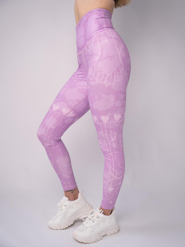 Anarchy Apparel Compression Leggings, Lovely Lilac