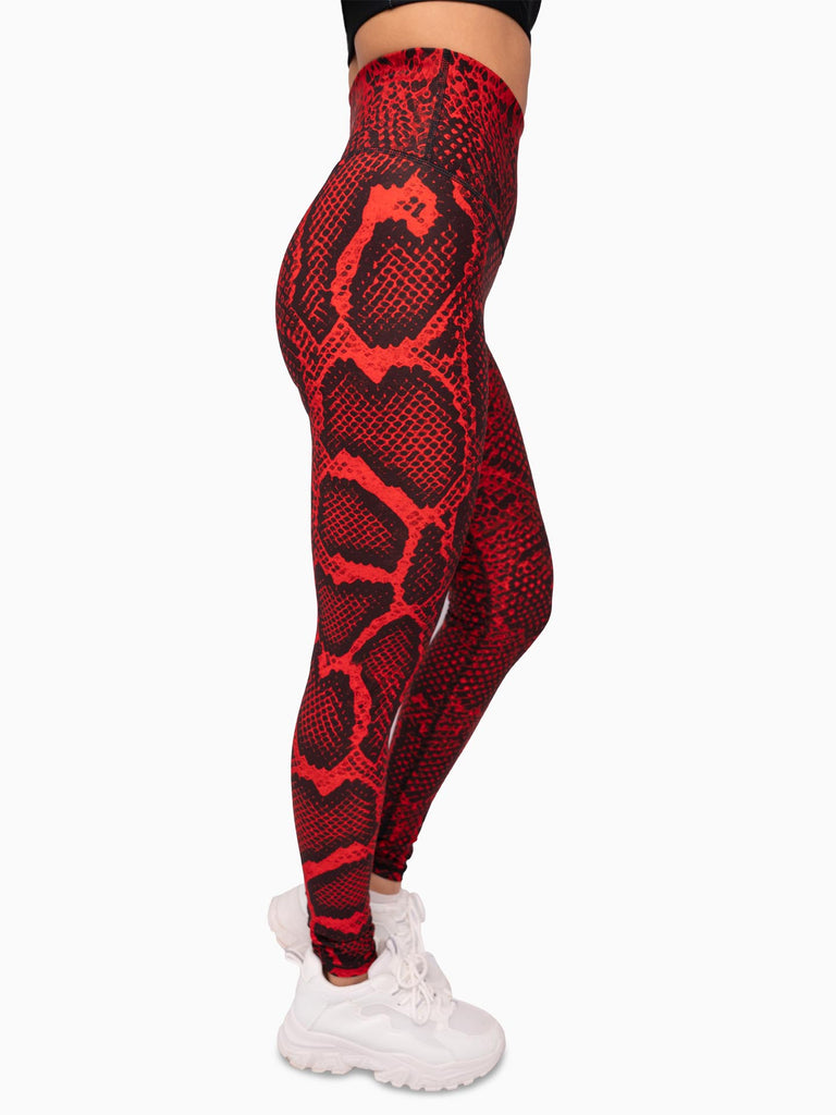 Anarchy Apparel Compression Leggings, Red Poison