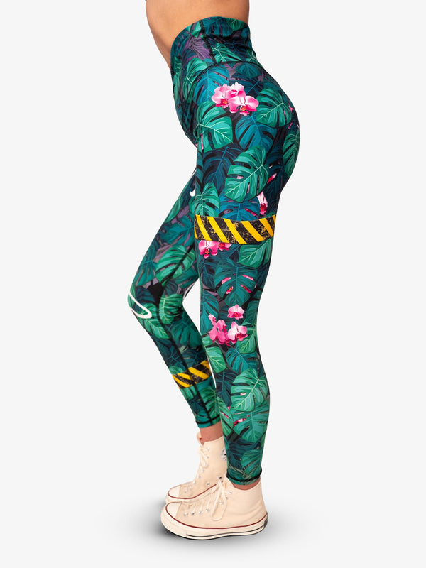 Anarchy Apparel Compression Leggings, Tropical